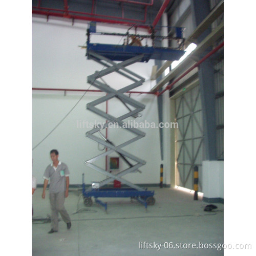 8000mm movable scissor personal lift SJY0.15-8.0